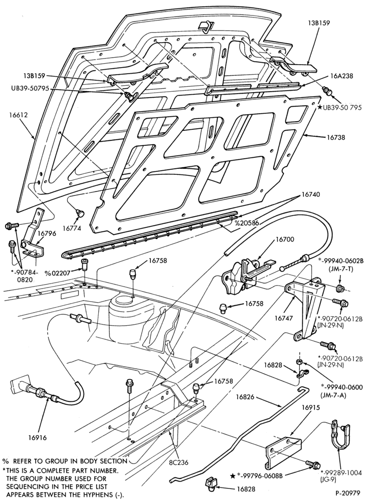 166 - FENDERS AND HOODS-Hood
