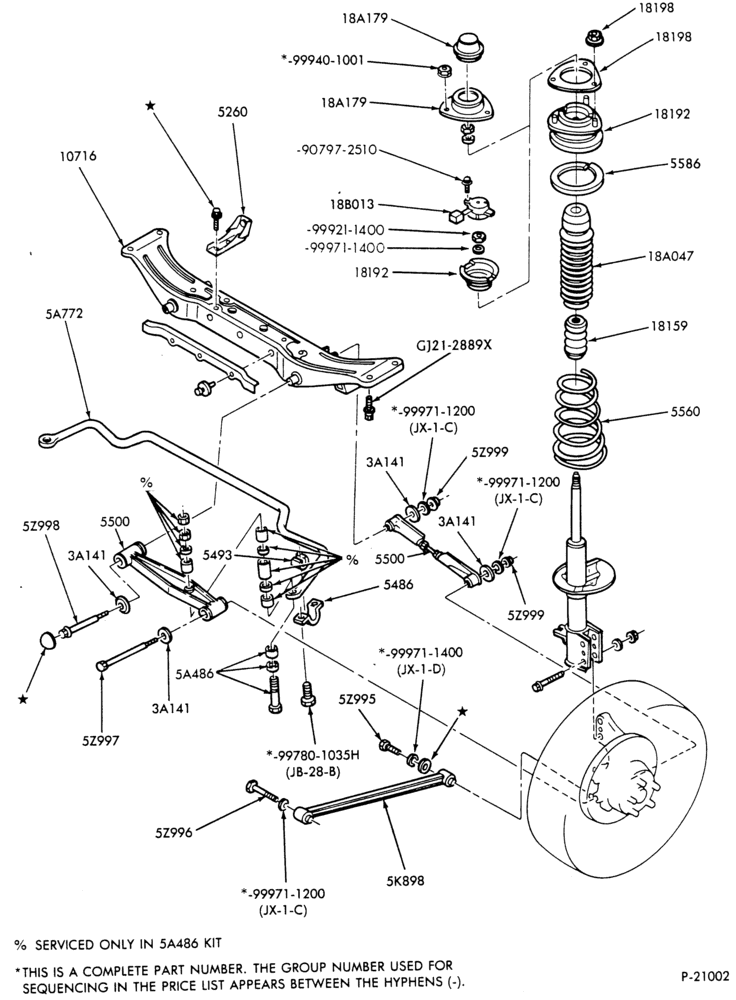 55 - FRONT SPRING AND STABILIZERS-REAR SUSPENSION  - stabilizer bar- rear