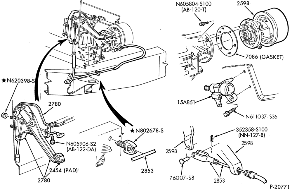 26 - BRAKES-Parking brake system - transmission mounted-F53(Stripped Chassis), F(Supe