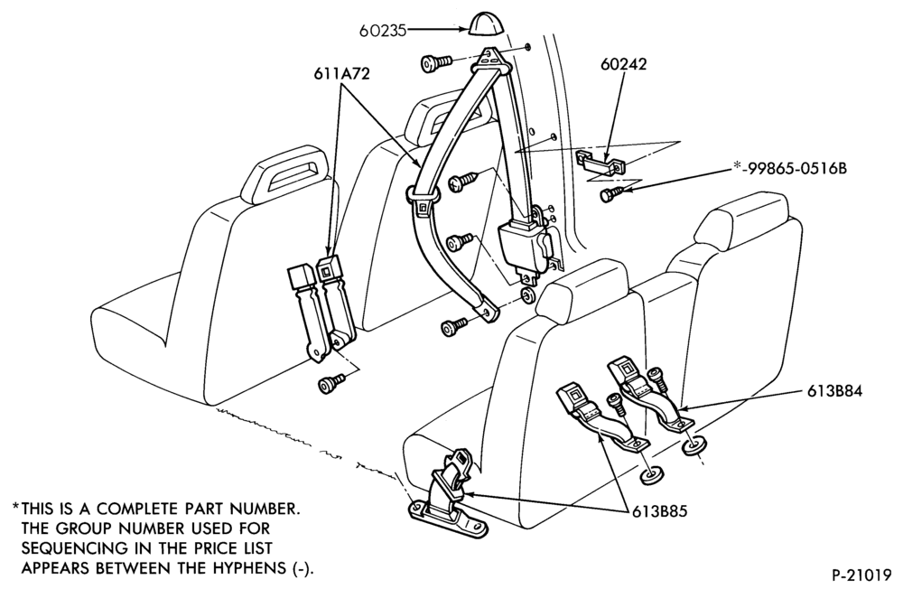 620 - SEATS AND SEAT BELTS-Seat belt and shoulder harness installation