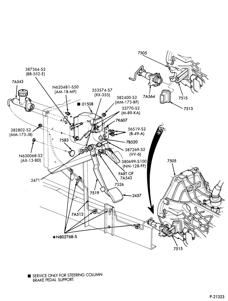 75 - EXTERNAL PARTS-(1989) - hydraulic actuated-F59-Stripped Chassis