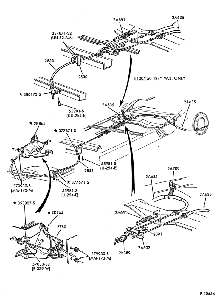 BRAKES-Parking brake system-E100/350