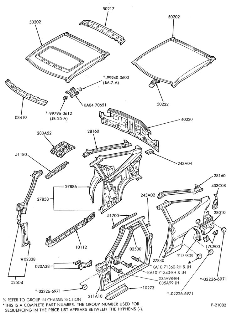 ST - SHEET METAL-61 - upper body