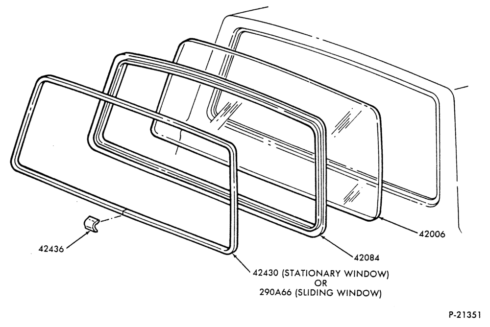 400 - LIFT/TAILGATE, BACK-OF-CAB, BACK WINDOW-Back window parts (stationary)-F-FT600/900