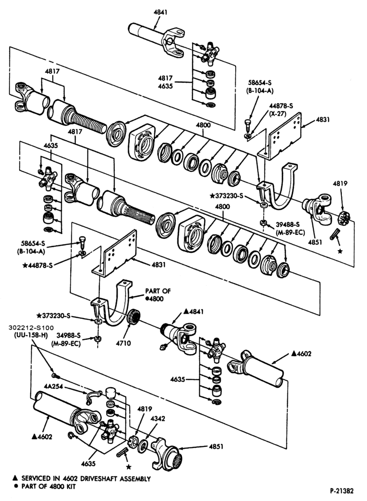 46 - DRIVESHAFT-DRIVESHAFT- with 208" W.B.-F53/59(Stripped Chassis)