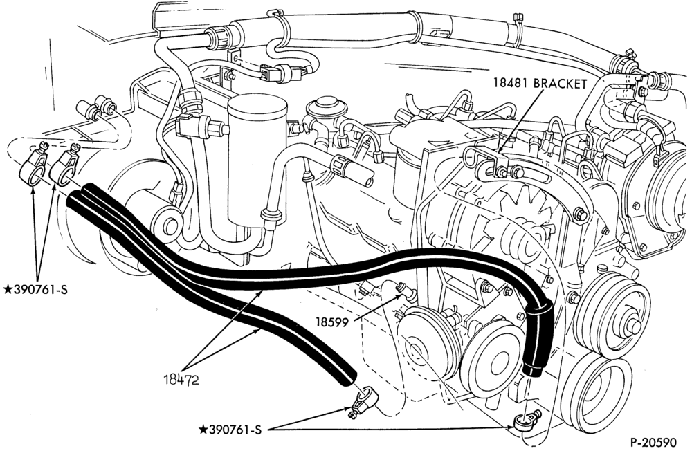 184 - AIR CONDITIONING--8 cyl. 420 (6.9L) & 446 (7.3L) (Diesel)-F250/350,F(Super