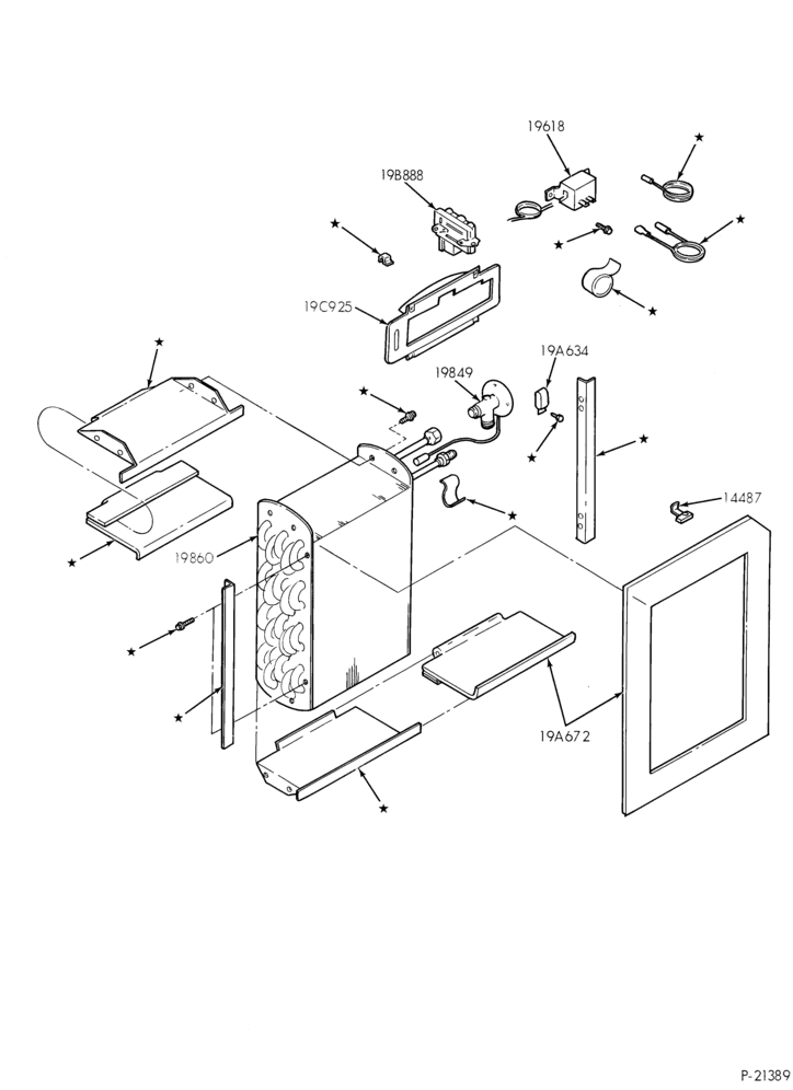 195 - AIR CONDITIONER-Evaporator- hang-on