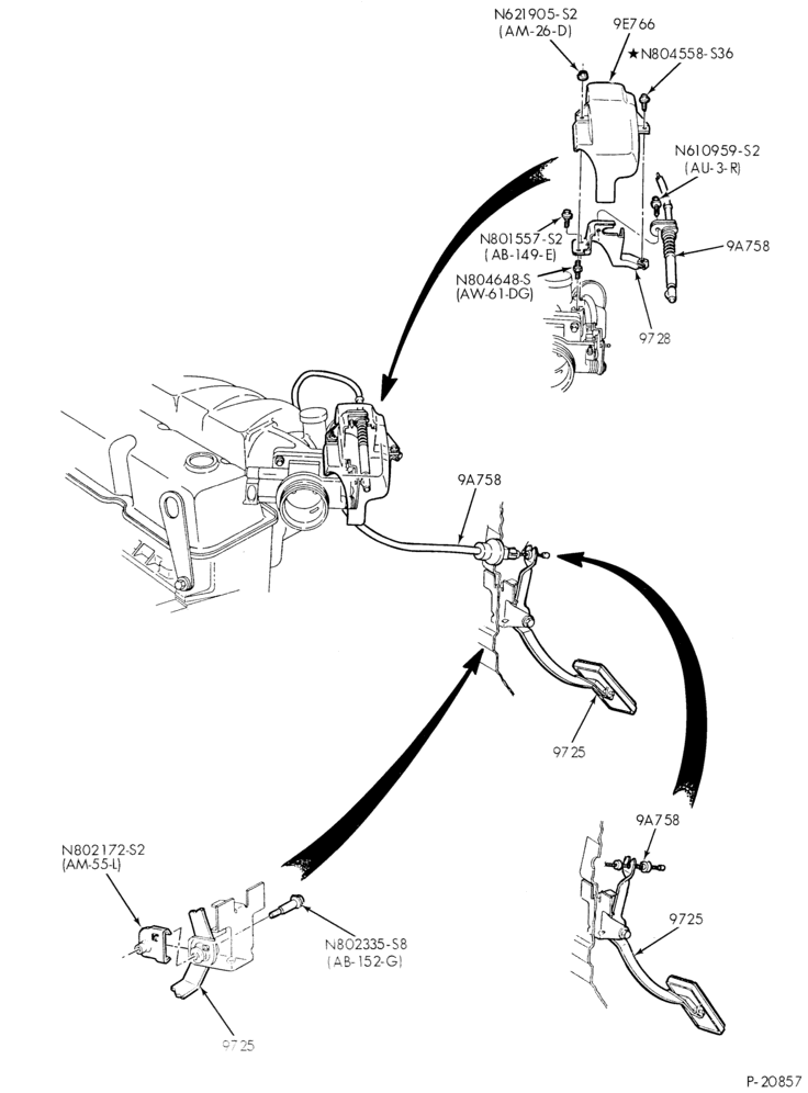 97 - AIR CLEANER-Accelerator linkage - M/T
