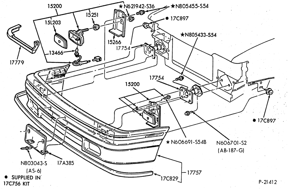 176 - SPEEDOMETER, BUMPERS, MIRRORS AND WIPERS-Bumper - front - GT