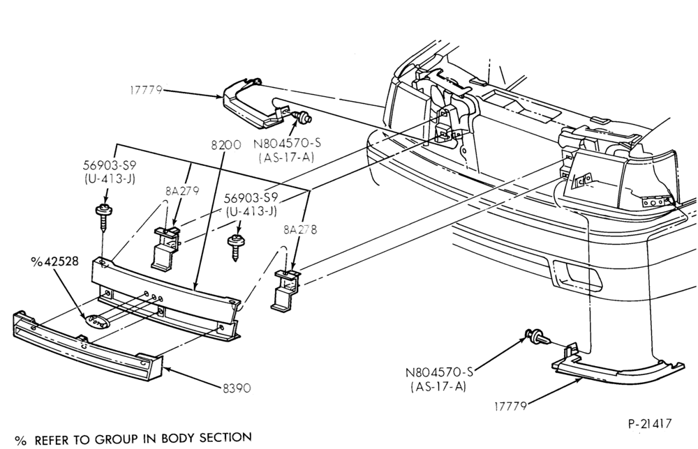 82 - RADIATOR, GRILL AND COOLING-RADIATOR GRILLE - GT