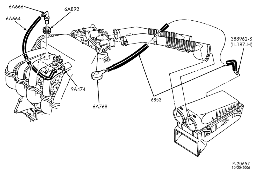 66.1 - 6 CYL. 4.9L (300 C.I.D.)-Emission reduction system-1987/