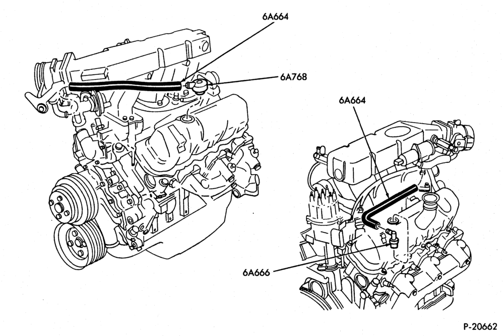66.1 - 6 CYL. 2.9L 177 (C.I.D.)-Crankcase ventilation system