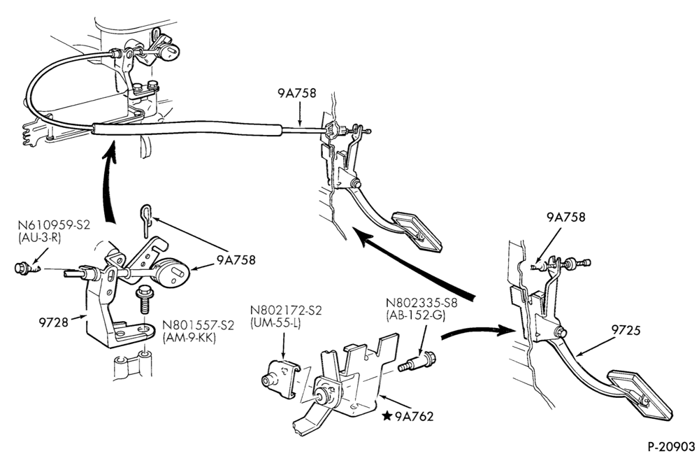 97 - AIR CLEANER-Accelerator linkage - T.B.I. - M/T