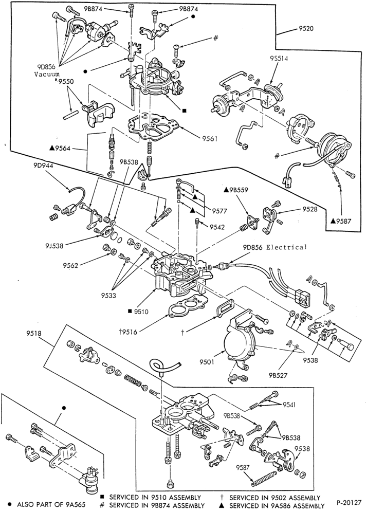 95 - 4 CYL. 1.3L (80 C.I.D.)-Carburetor