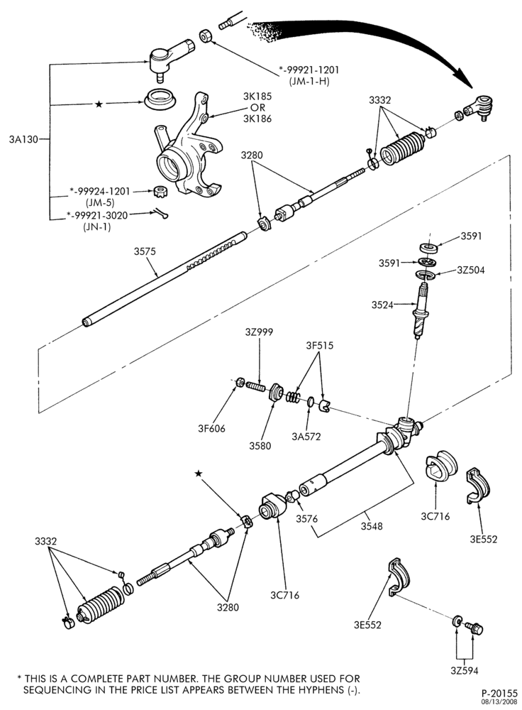 35.1 - STEERING-Manual steering system - Steering linkage