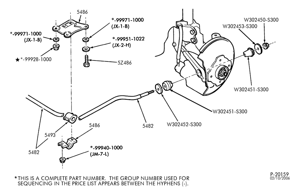 54 - FRONT SPRING AND STABILIZERS-REAR SUSPENSION - stabilizer bar - front