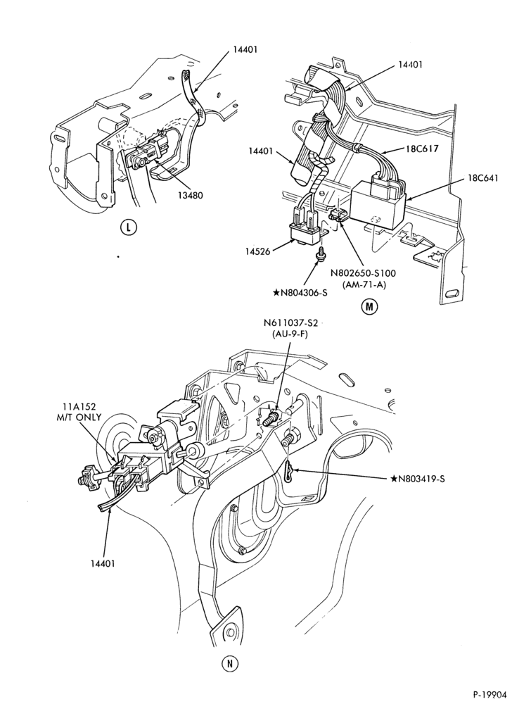 ELECTRICAL SYSTEMS-Wiring system - instrument panel - Page C