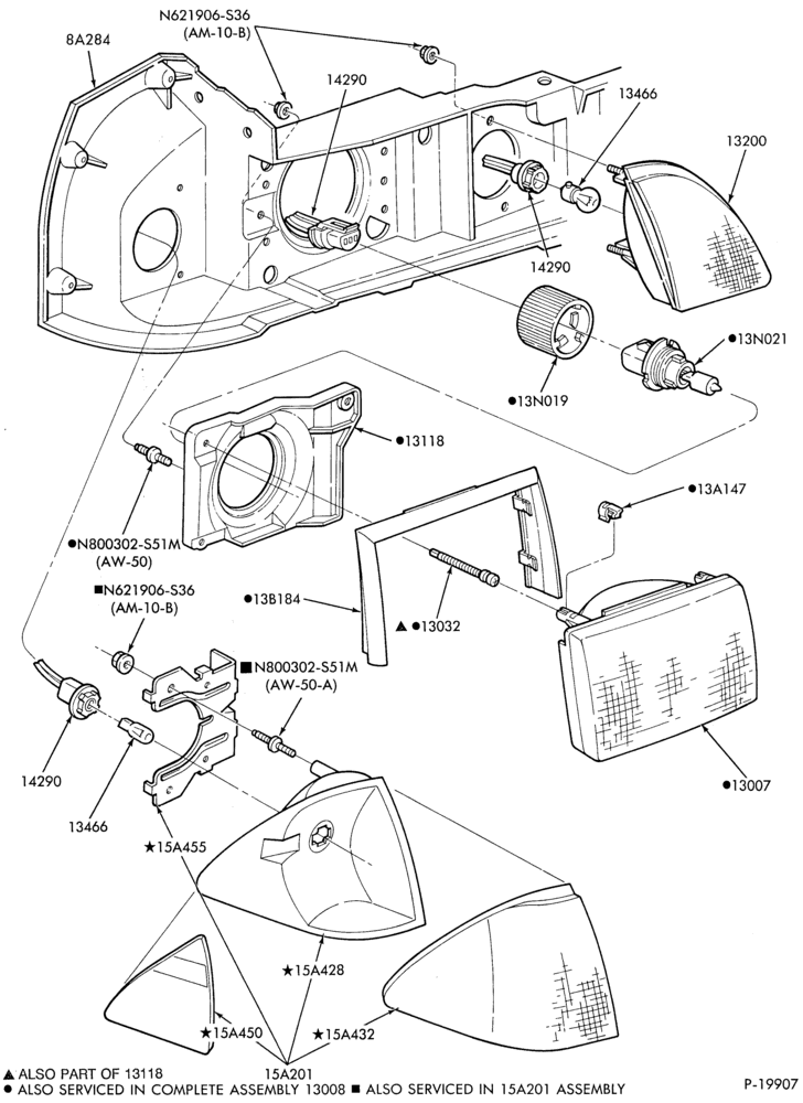 LAMPS-Headlamps, parking & fender side marker lamps