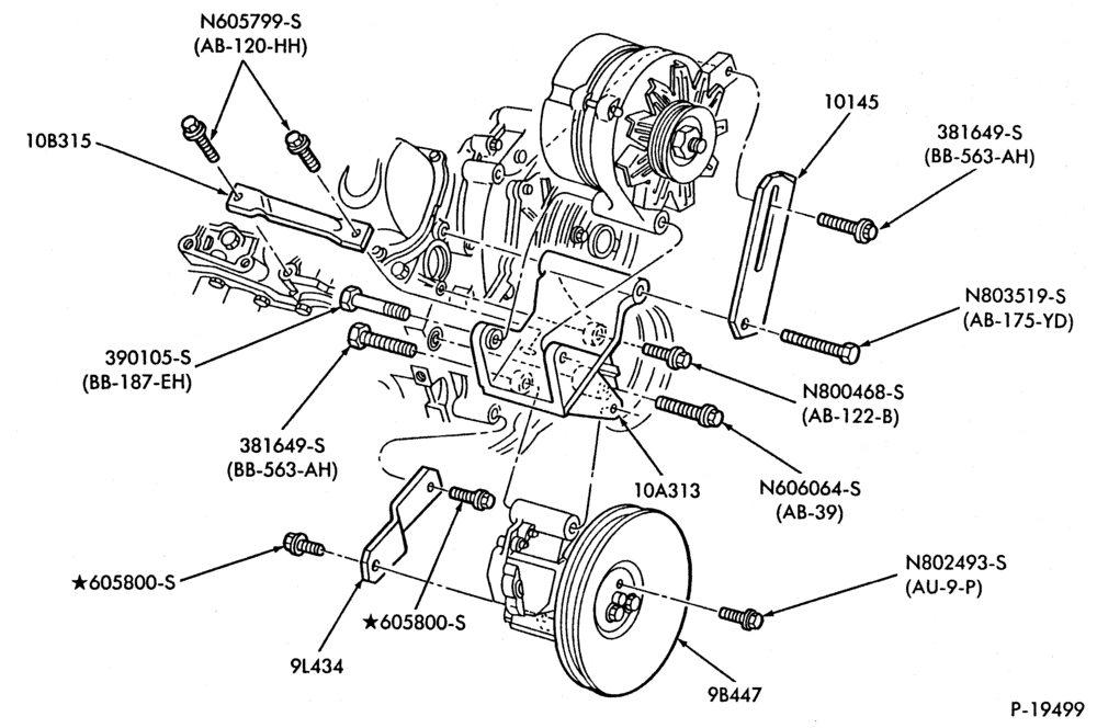 103 - ALTERNATORS-(7.3L) Diesel- A-6 cyl. 171 (2.8L)