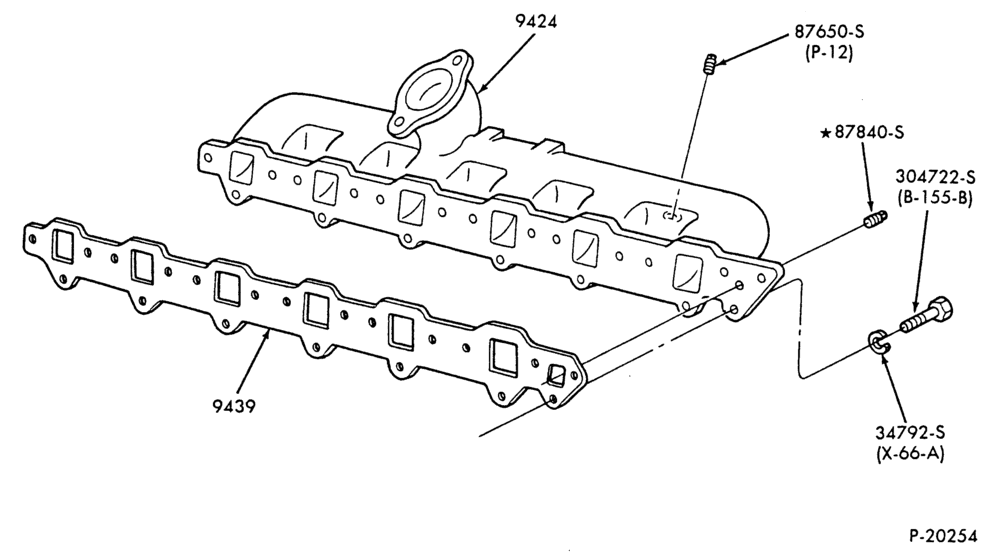 90.1 - 6 CYL. 6.6L & 7.8L DIESEL-Manifold and related parts - Intake - non-intercooled