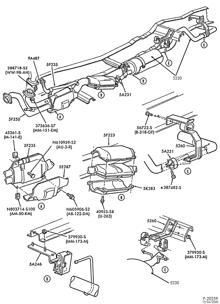 EXHAUST-Exhaust - 6 cyl. - 4.9L-E150/350