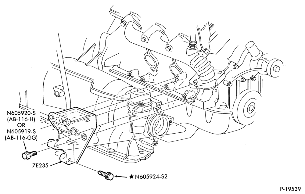 A70.9 - AXOD TYPE-AXOD TYPE- Transmission to engine brace-E,ME