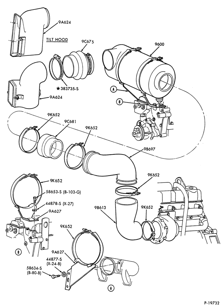 96.1 - 6 CYL. 6.6L & 7.8L DIESEL-Air cleaner - (dry type)