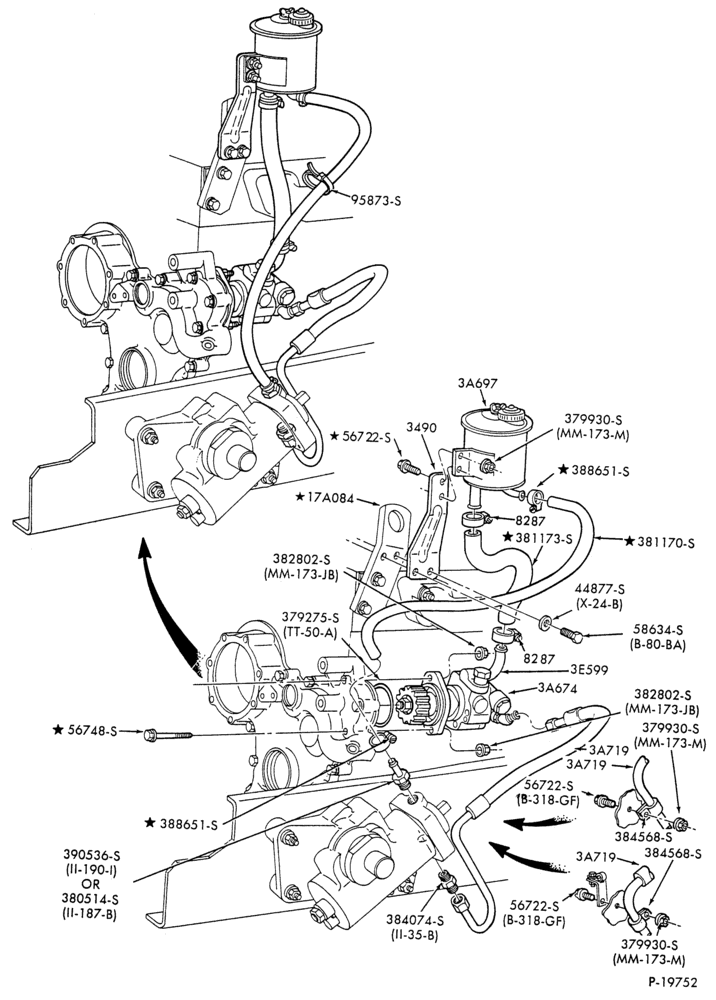 STEERING-POWER - System - 8 cyl. 6.1L and 7.0L gas - 6 cyl. 6.6L and 7.8L diesel-F-FT600/900