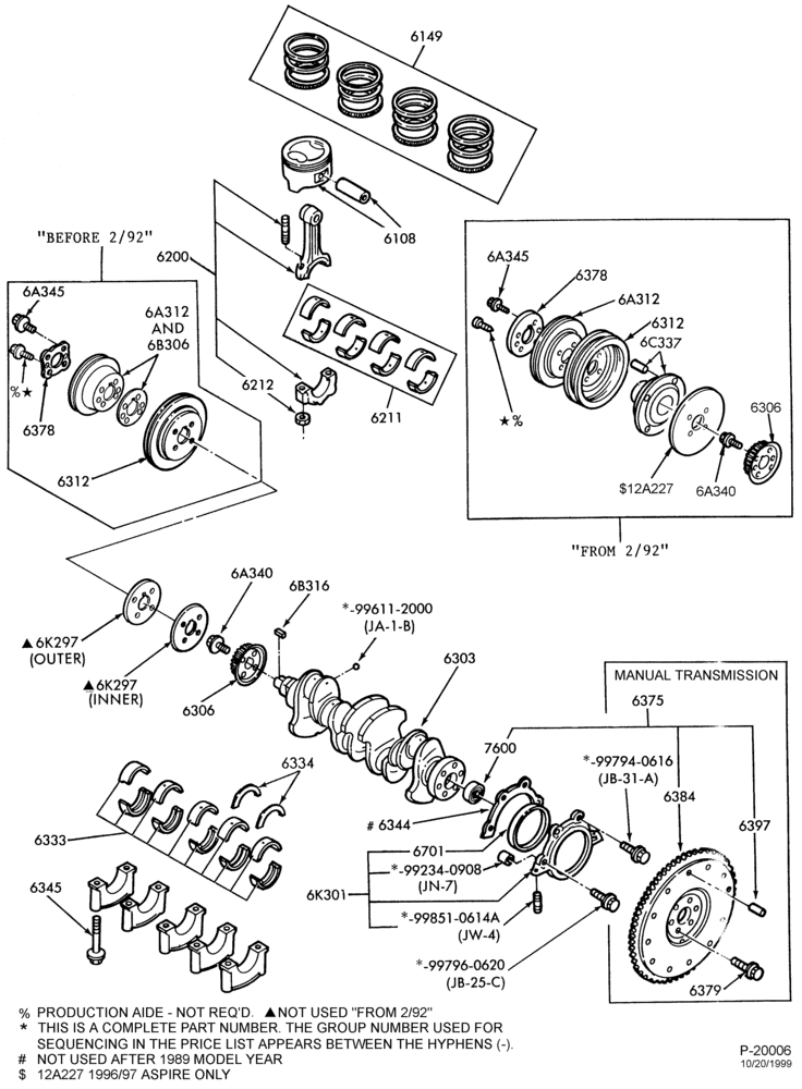 62 - 4 CYL. 1.3L (80 C.I.D.)-Piston and related parts