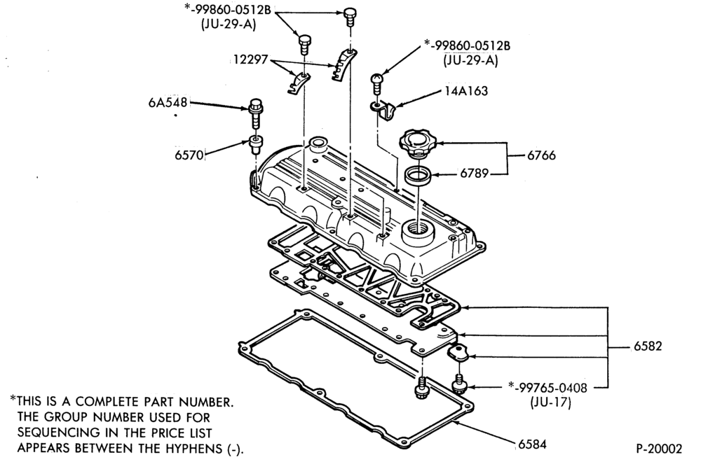 62 - 4 CYL. 1.3L (80 C.I.D.)-Valve cover and related parts