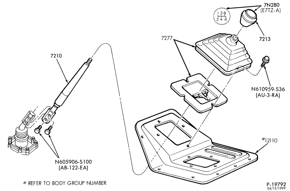 72.1 - MANUAL TRANSMISSION-Floor mounted - 5 speed-ZF - M5OD-F250/350, F(Super Duty) F53(S