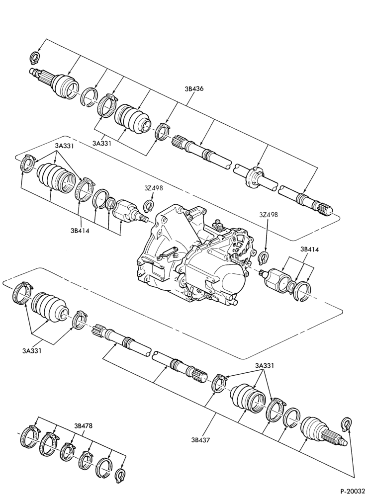 30 - REAR AXLE-DRIVESHAFT - M/T