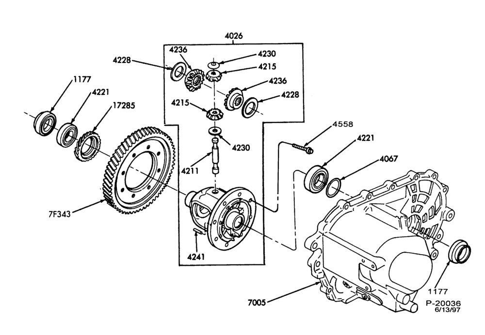 40 - REAR AXLE-TRANSAXLE DIFFERENTIAL & RELATED PARTS
