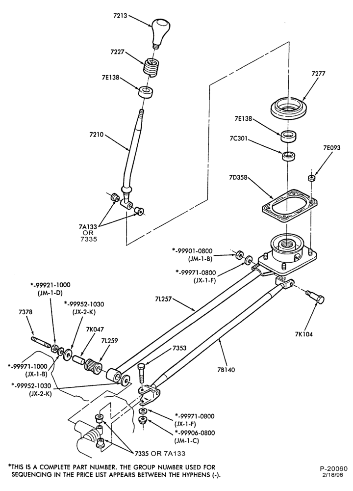 72.1 - EXTERNAL PARTS-Gearshift mechanism - floor mounted-All