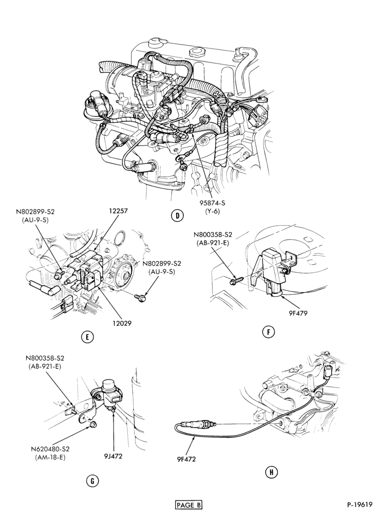 94.7 - 4 CYL. 2.5L (153 C.I.D.) HSC-Electronic engine control (E.E.C.)- Page-B
