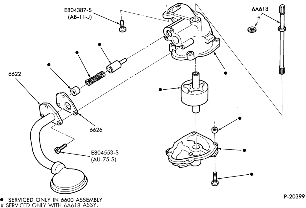 66 - 6 CYL. 2.9L 177 (C.I.D.)-Oil pump and related parts