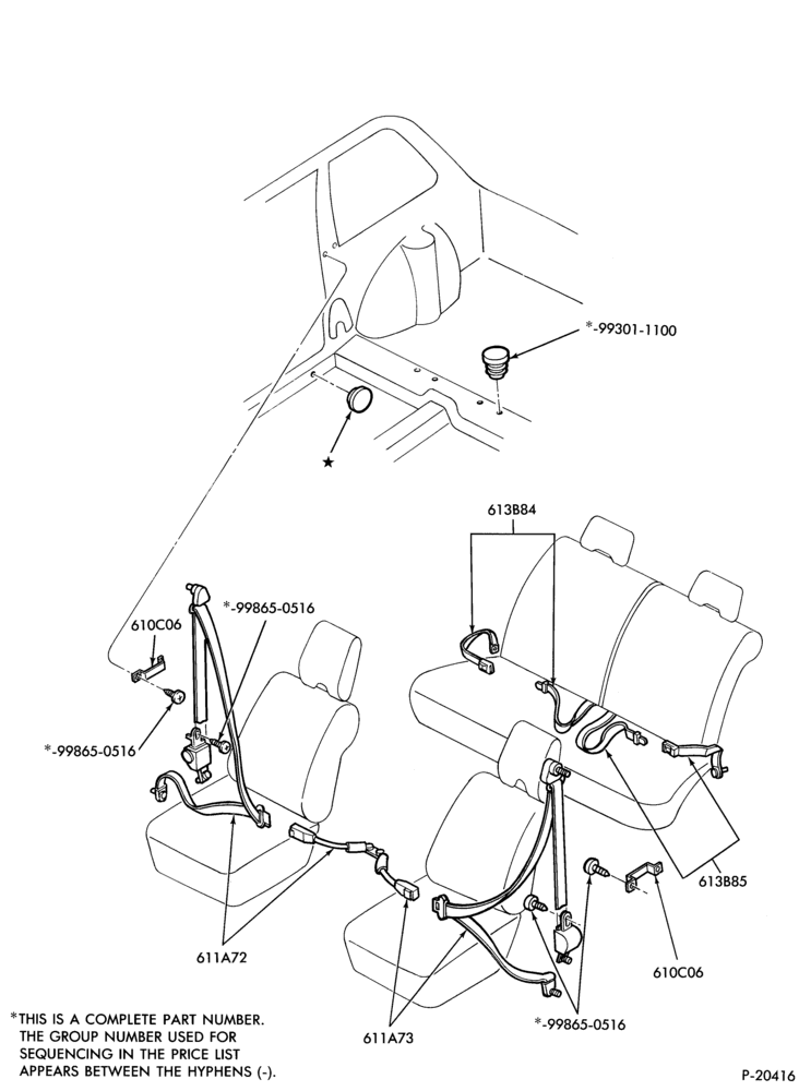 620 - SEATS AND SEAT BELTS-Seat belt and shoulder harness installation