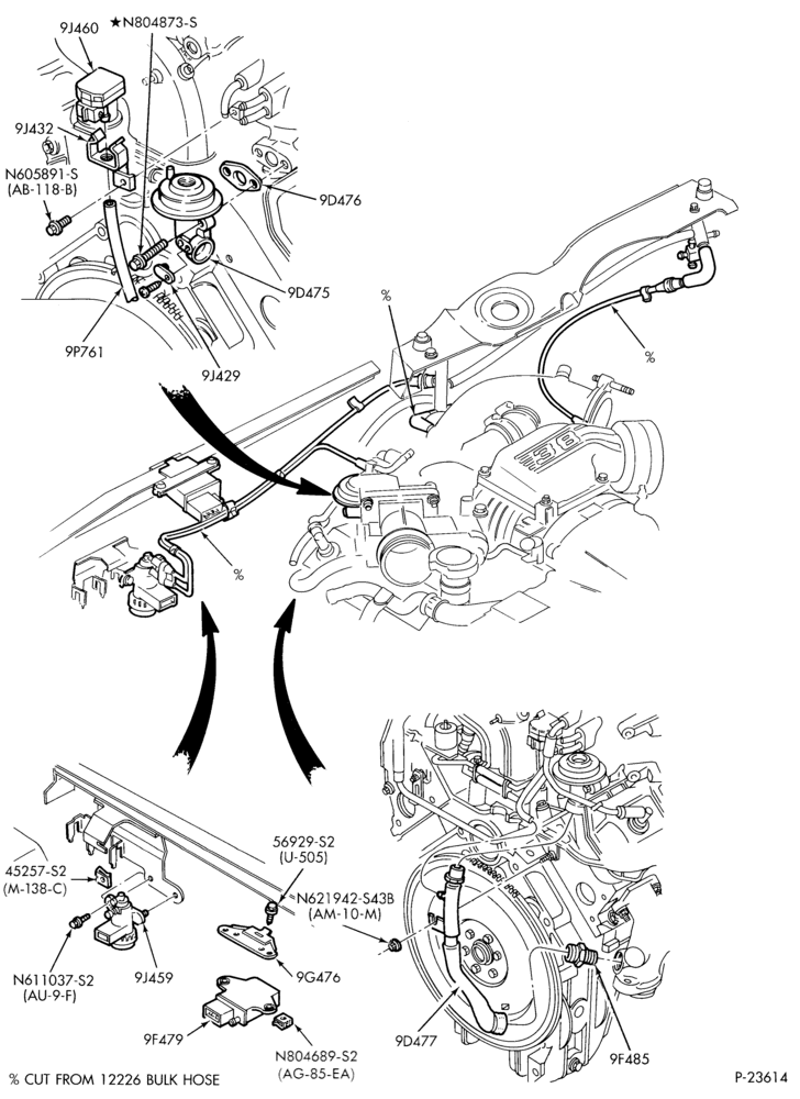 94.5 - 6 CYL. 3.8L - S/C-Emission system - exhaust gas recirculation (E.G.R.)