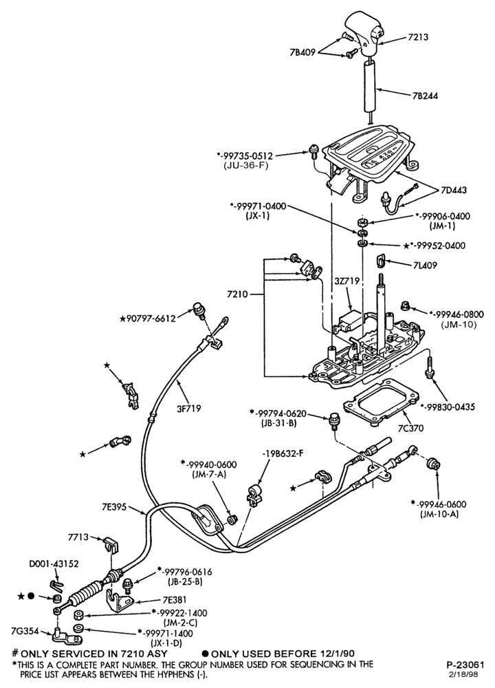 A70.17 - 4EAT TYPE - EXTERNAL PARTS-4EAT TYPE - shift mechanism - floor or console mounted