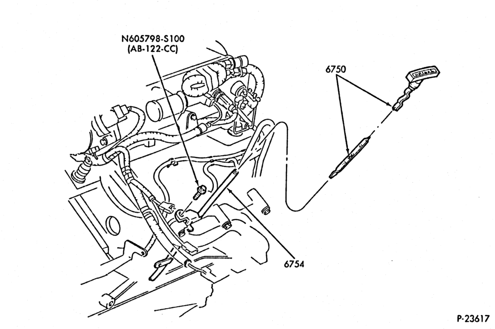 ENGINE-Oil level indicator & tube-B