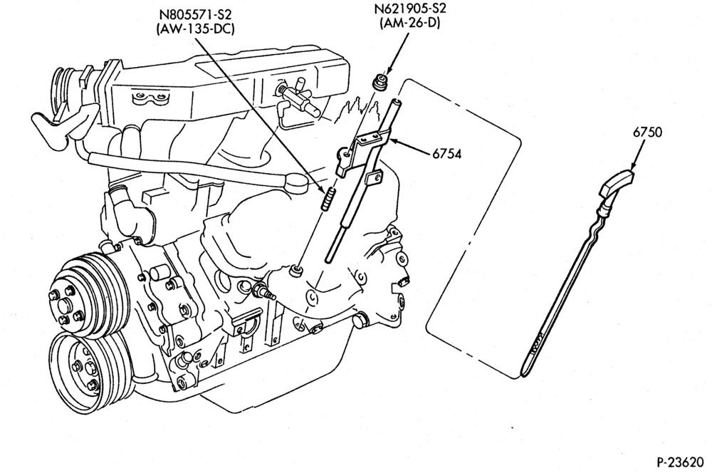 ENGINE-Oil level indicator & tube-B