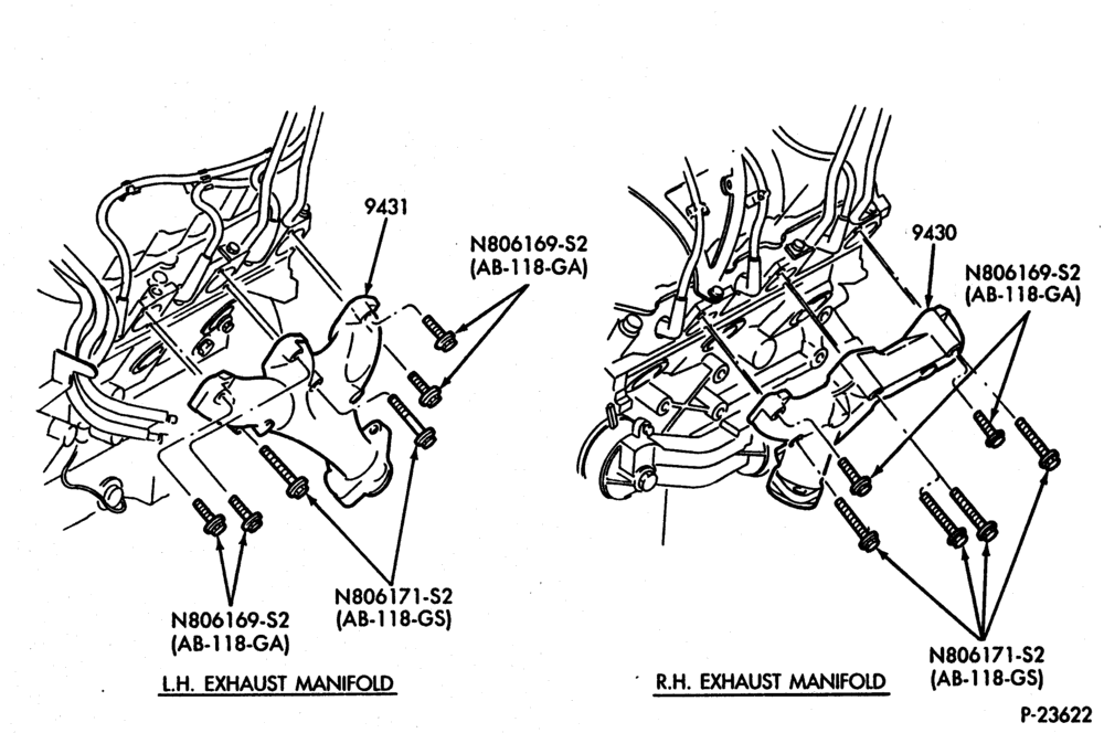 93 - 6 CYL. 4.0L-Manifold & related parts