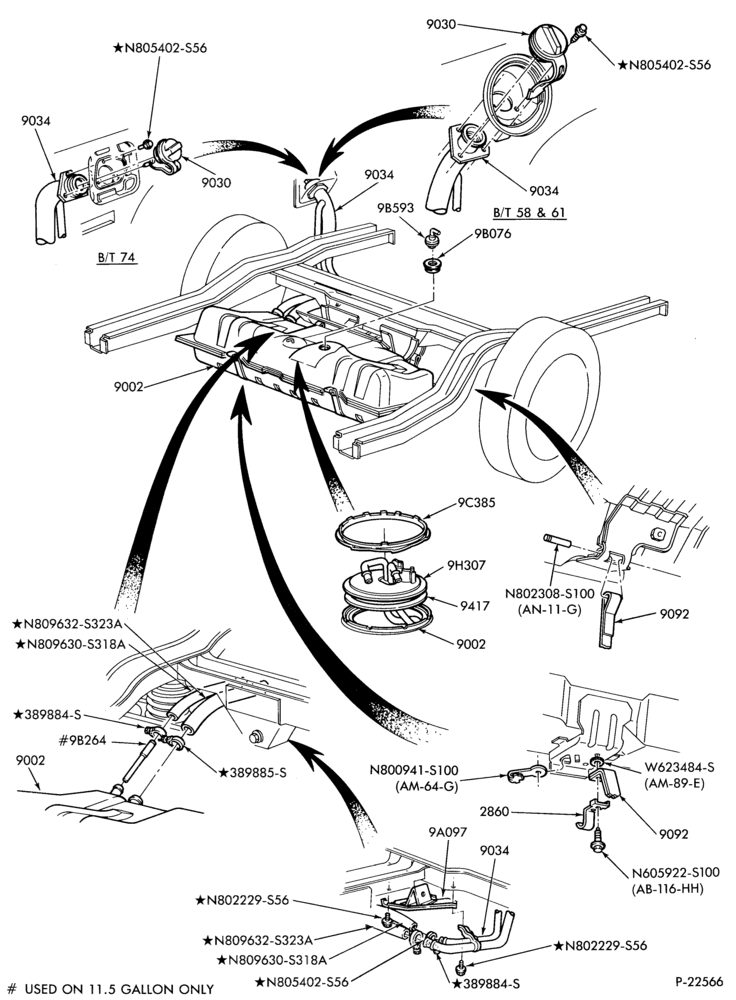90 - FUEL TANK AND LINES-Fuel system - tank installation