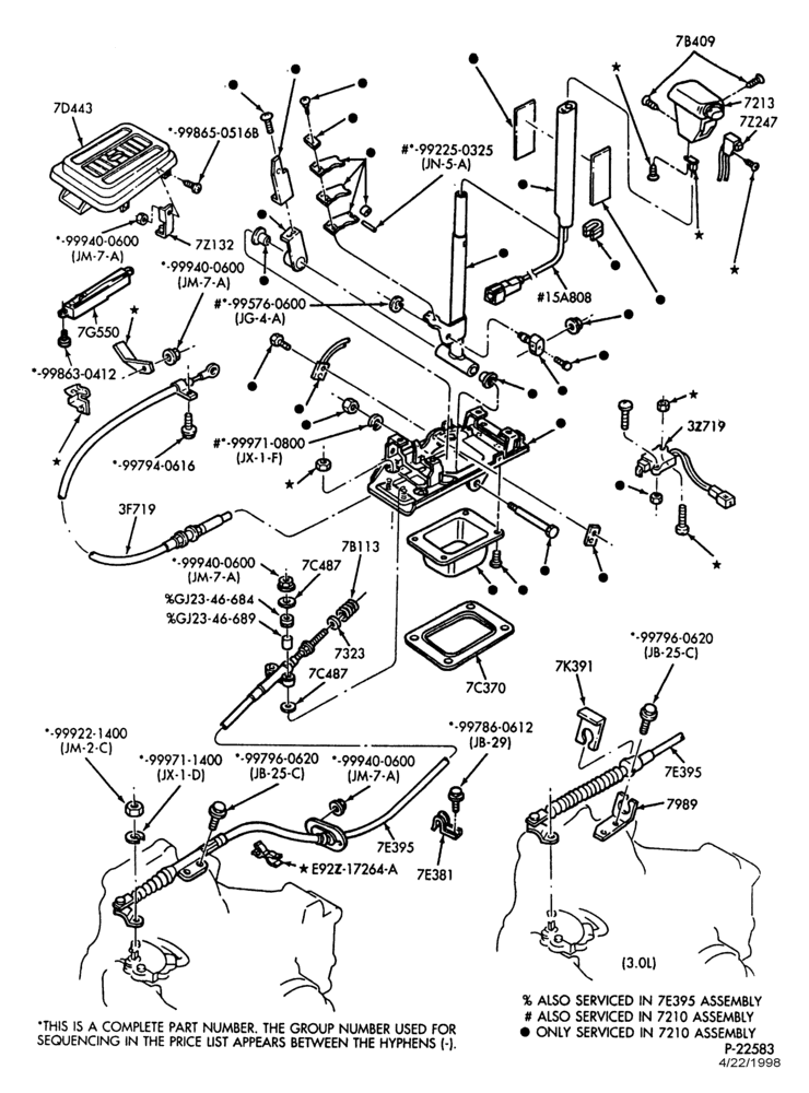 A70.17 - 4EAT TYPE - EXTERNAL PARTS-4EAT TYPE - shift mechanism - floor or console mounted