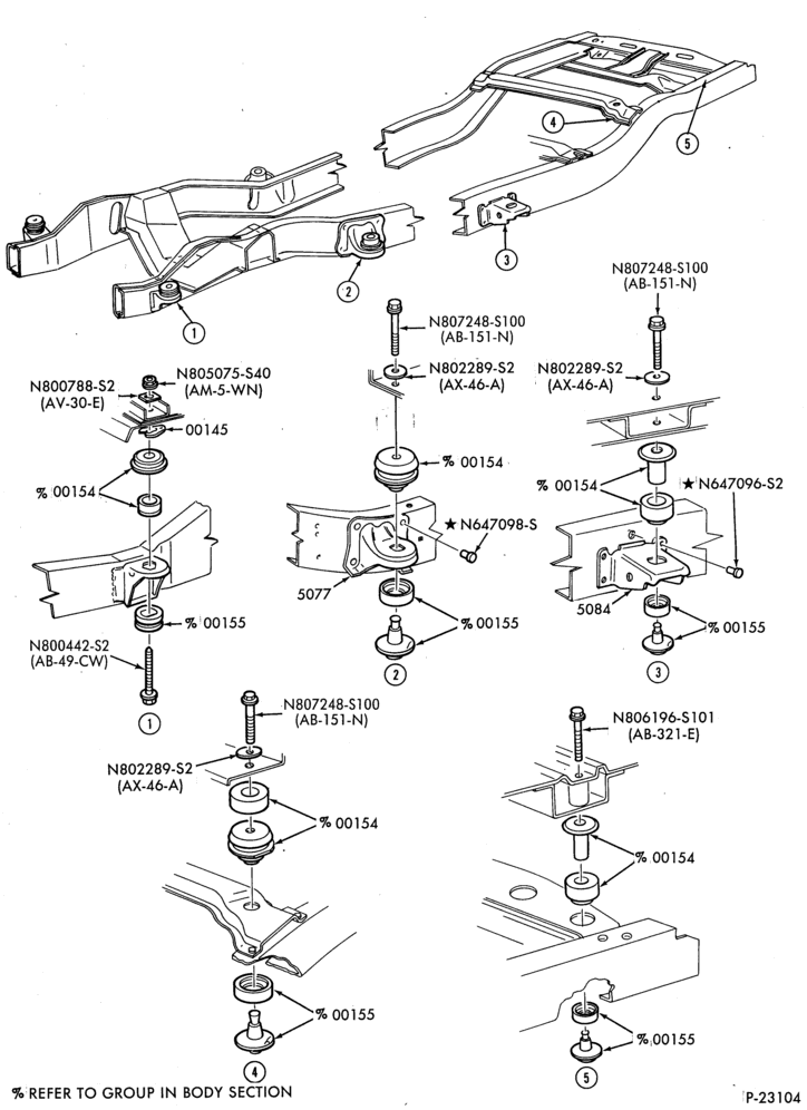 50.1 - FRAME-Frame - body to frame mounts-B