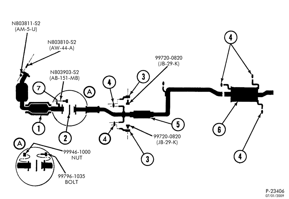 52.91 - FRONT SPRING AND STABILIZERS-(W,MM) 4 CYL. 1.9L. W/EFI 50 STATES & CANADA
