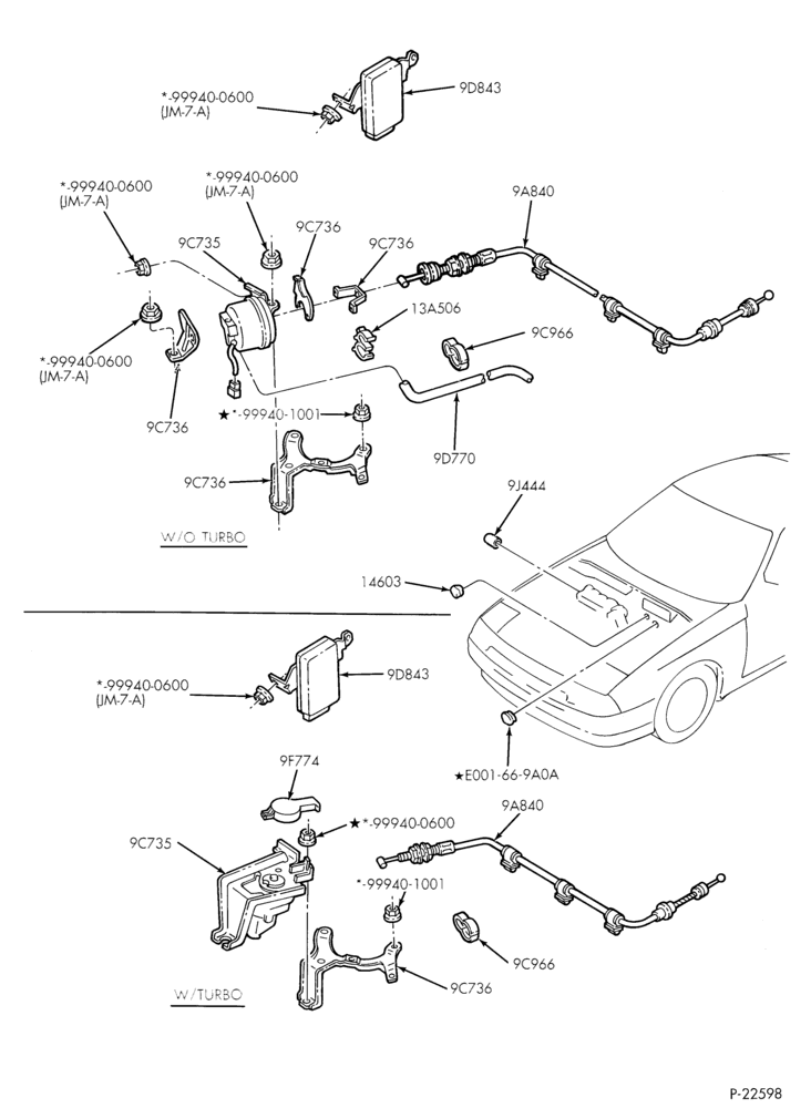 97.1 - 4 CYL. 2.2L-Speed control - production installation