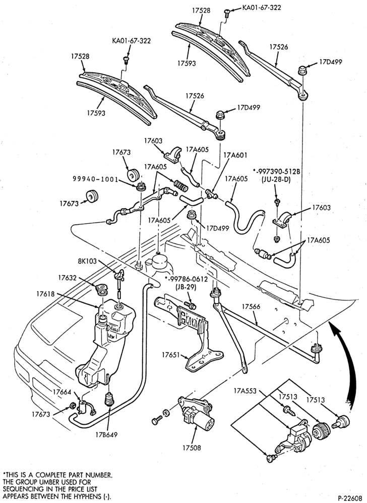 175 - SPEEDOMETER, BUMPERS, MIRRORS AND WIPERS-Windshield - wiper motor