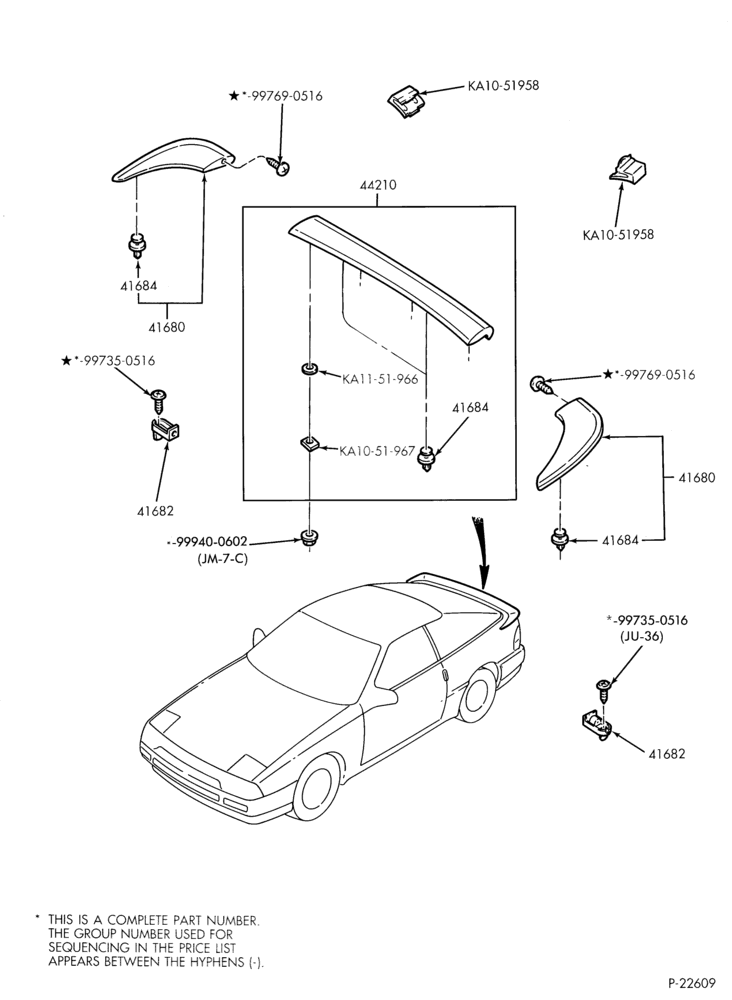 430 - ROOF-Spoiler & related parts
