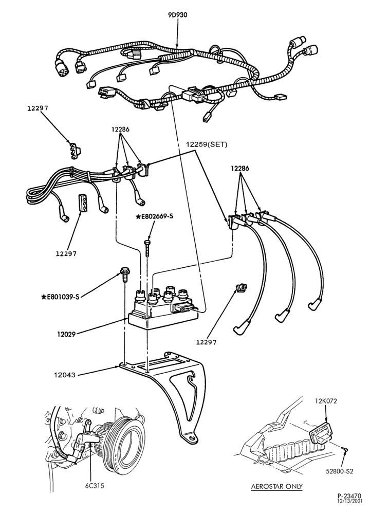 120.1 - DISTRIBUTOR AND IGNITION SYSTEM-Ignition wiring - 6 cyl. 4.0L - OHV